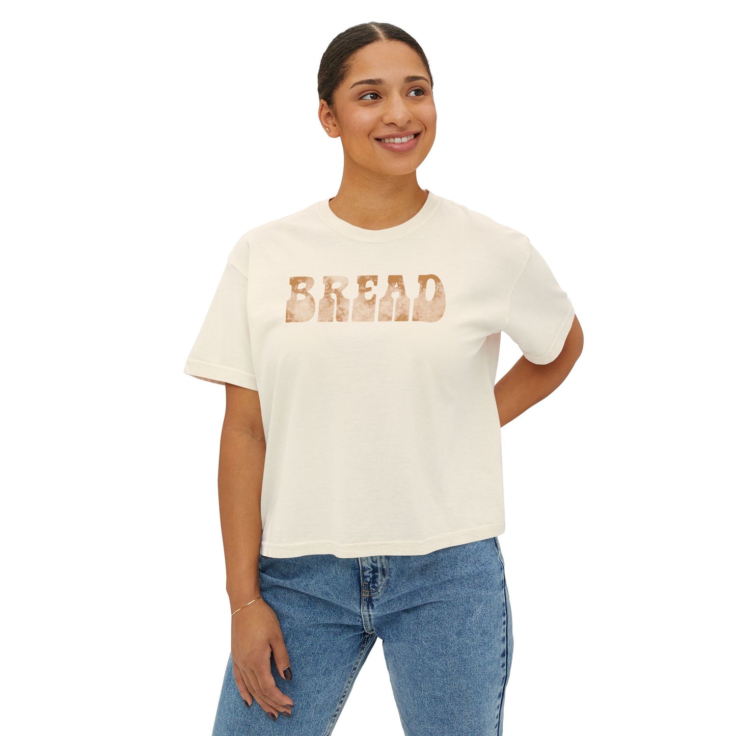 Women's Boxy Tee - Vintage Bread Graphic T-Shirt