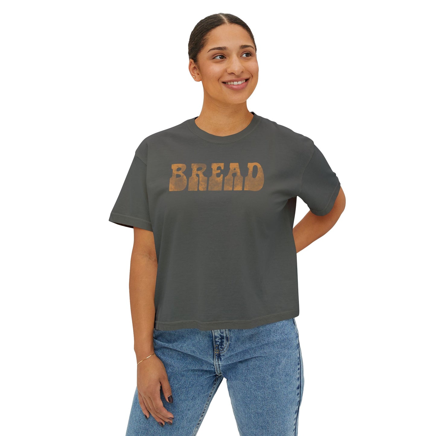 Women's Boxy Tee - Vintage Bread Graphic T-Shirt