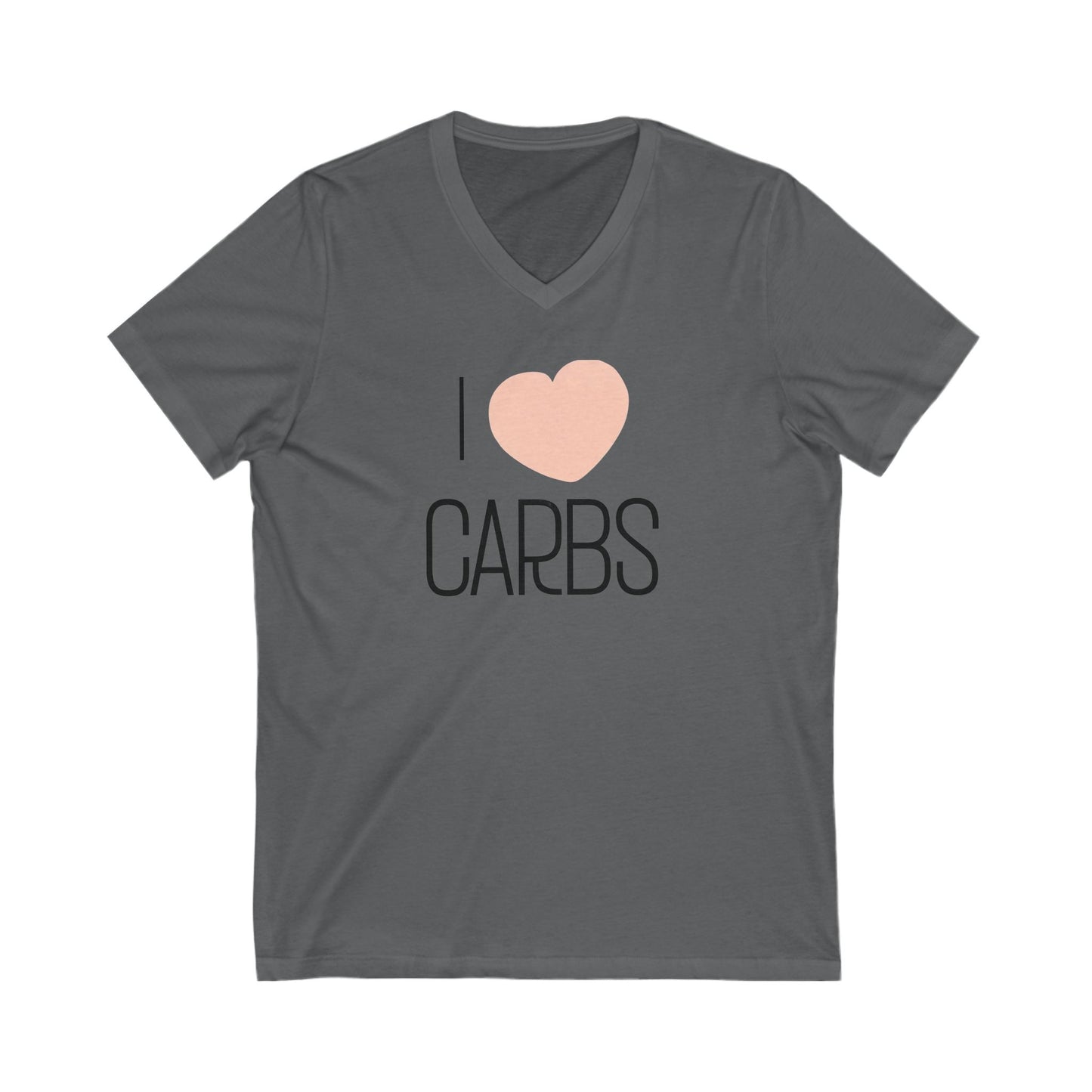 I Love Carbs Unisex V-Neck Tee