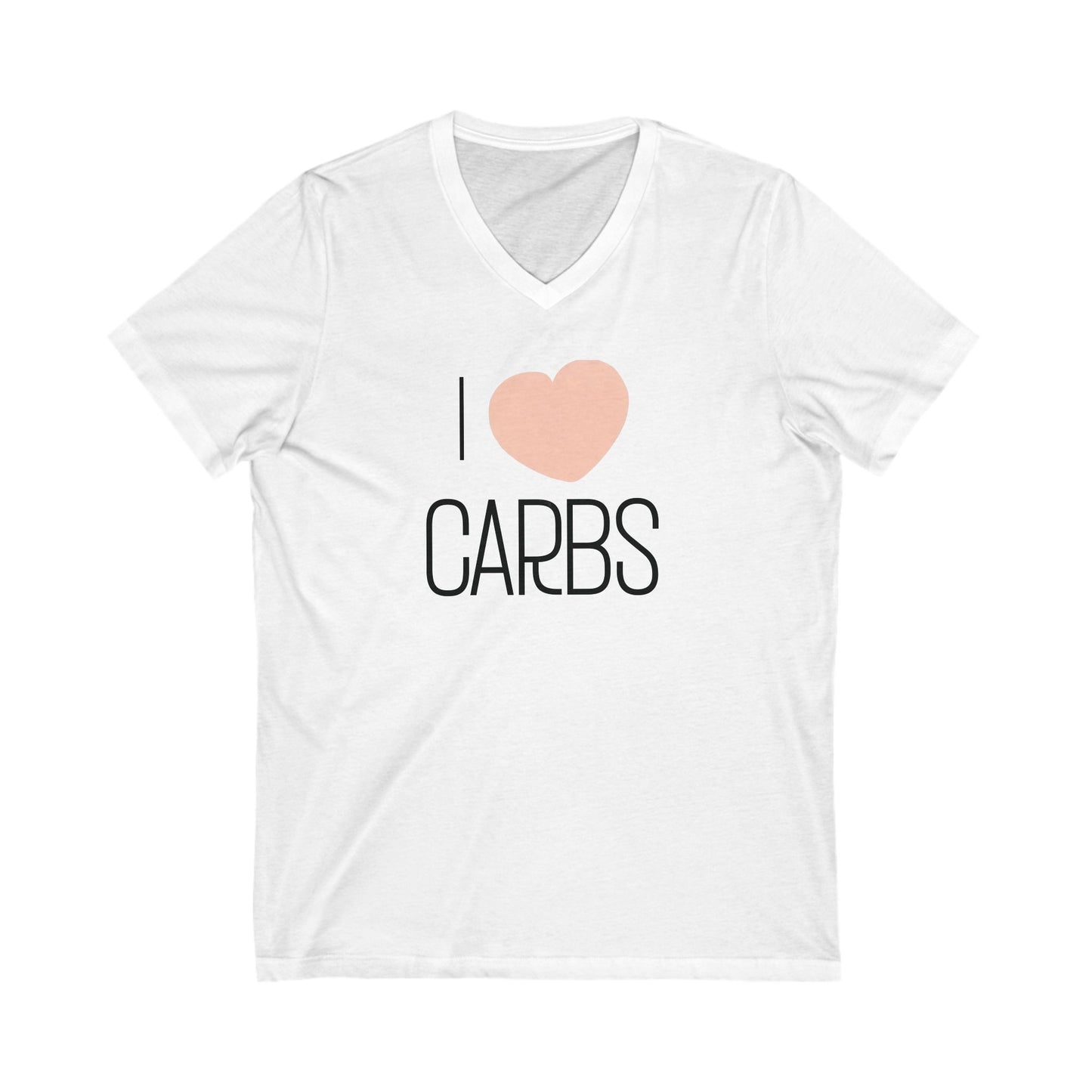 I Love Carbs Unisex V-Neck Tee