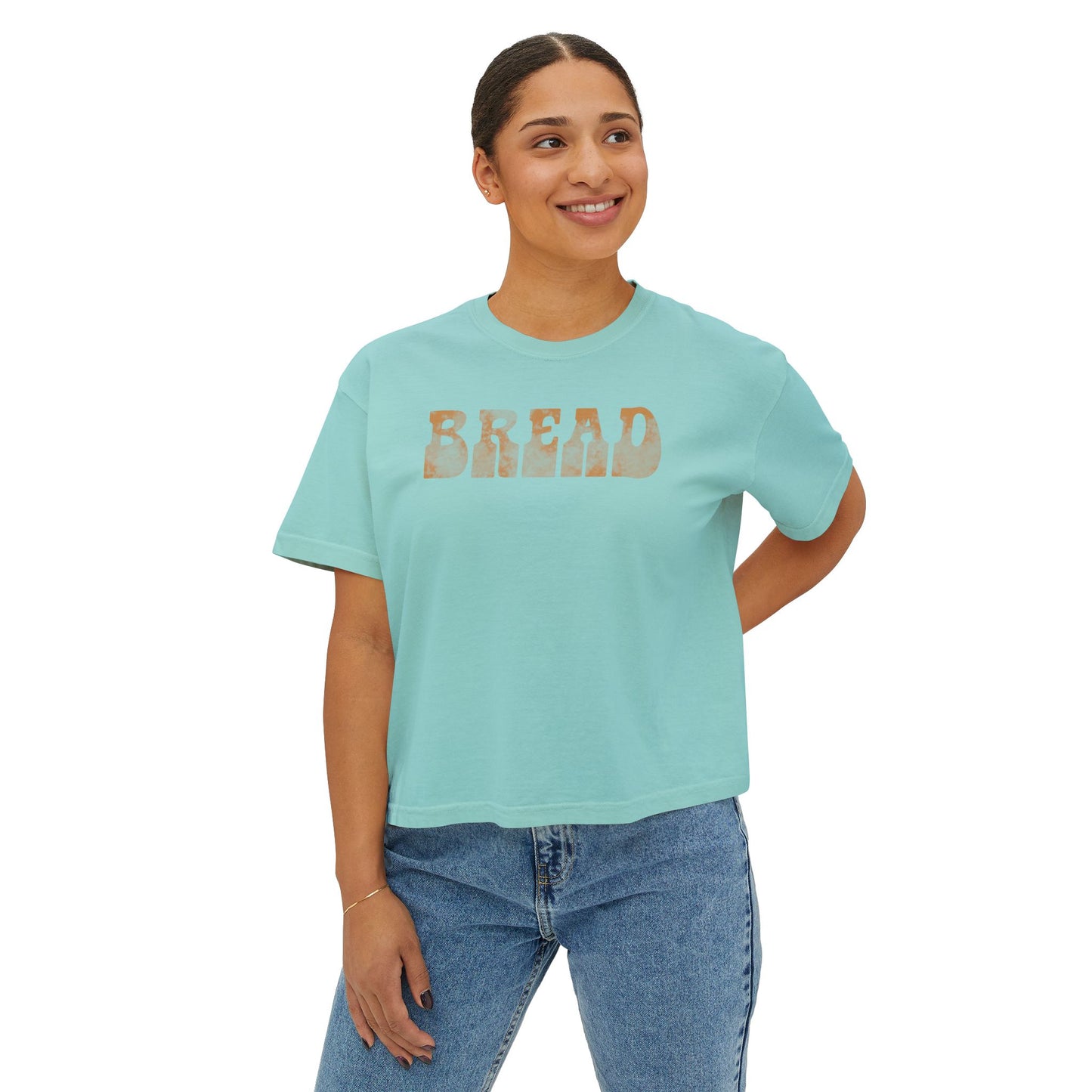 Women's Boxy Tee - Vintage Bread Graphic T-Shirt