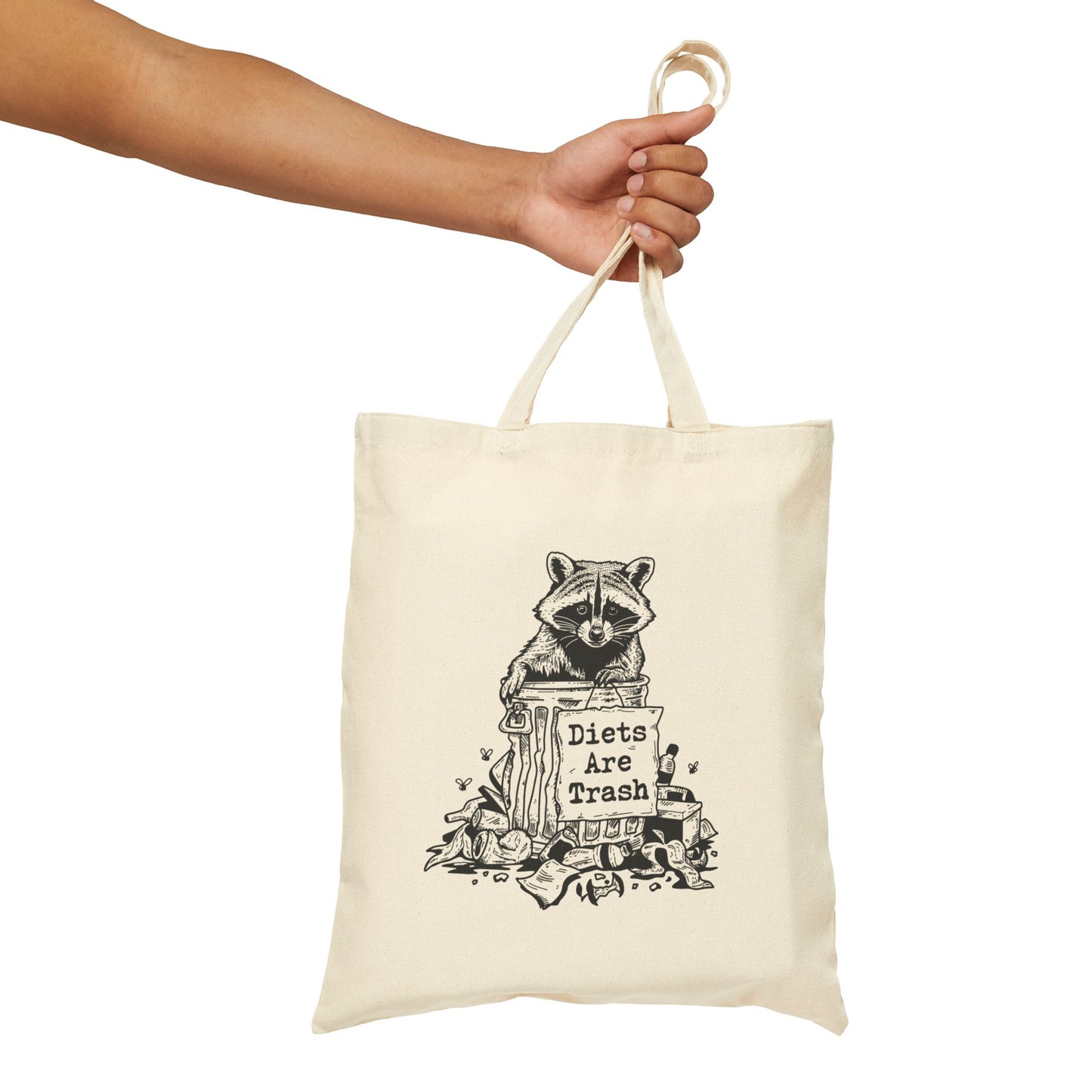 Diets are Trash Tote - Eco-Friendly Cotton Canvas