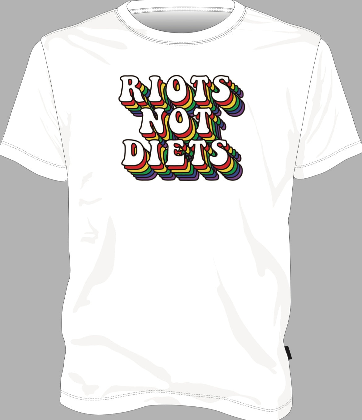 Riots Not Diets Short Sleeve T-shirt